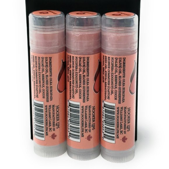 Hooker Lips Luxury Lip Balm Strawberry 3 Pack - Picture 2 of 3